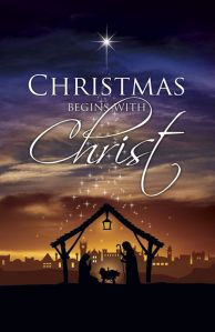 christmas begins with Christ
